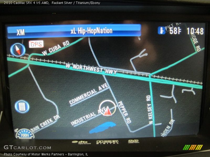 Radiant Silver / Titanium/Ebony 2010 Cadillac SRX 4 V6 AWD