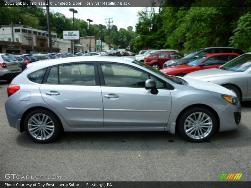 Ice Silver Metallic / Black 2013 Subaru Impreza 2.0i Limited 5 Door