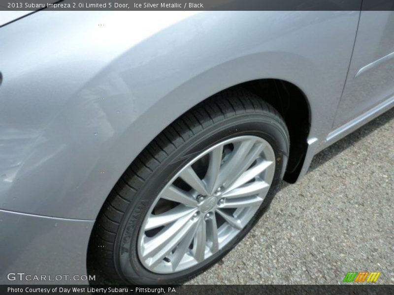 Ice Silver Metallic / Black 2013 Subaru Impreza 2.0i Limited 5 Door