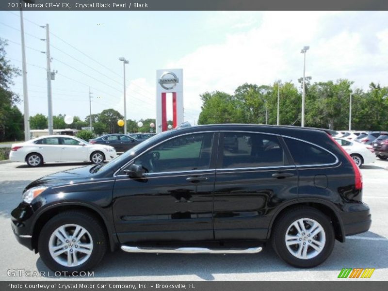 Crystal Black Pearl / Black 2011 Honda CR-V EX