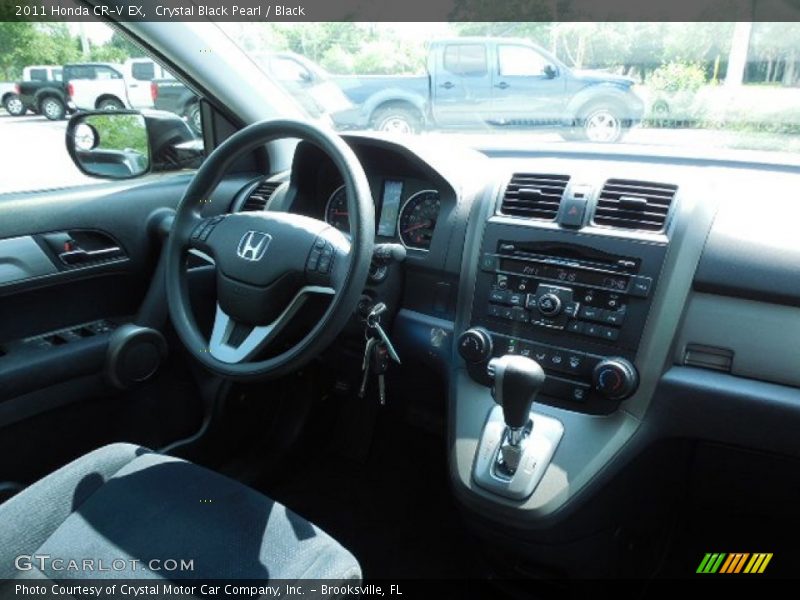 Crystal Black Pearl / Black 2011 Honda CR-V EX
