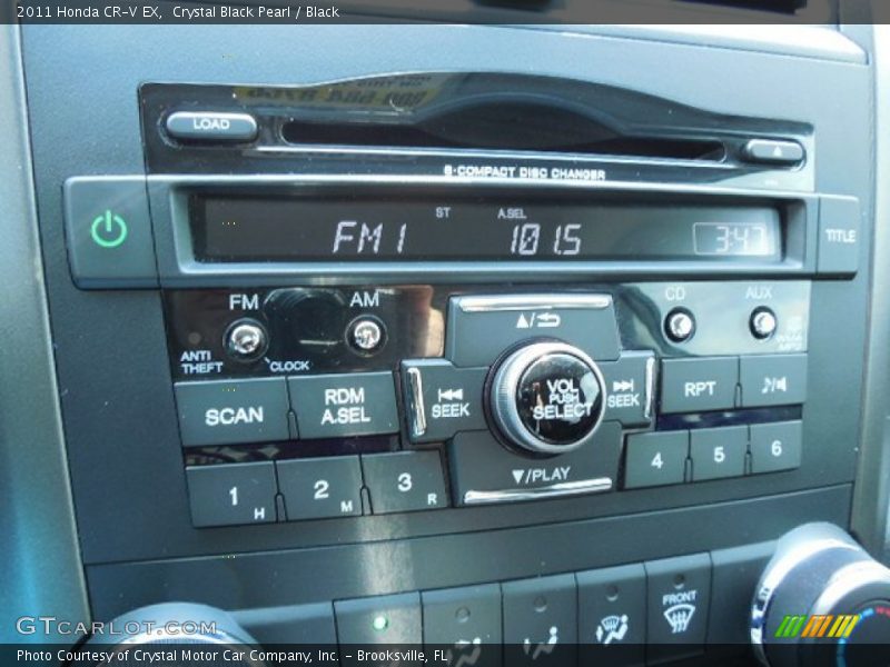 Crystal Black Pearl / Black 2011 Honda CR-V EX