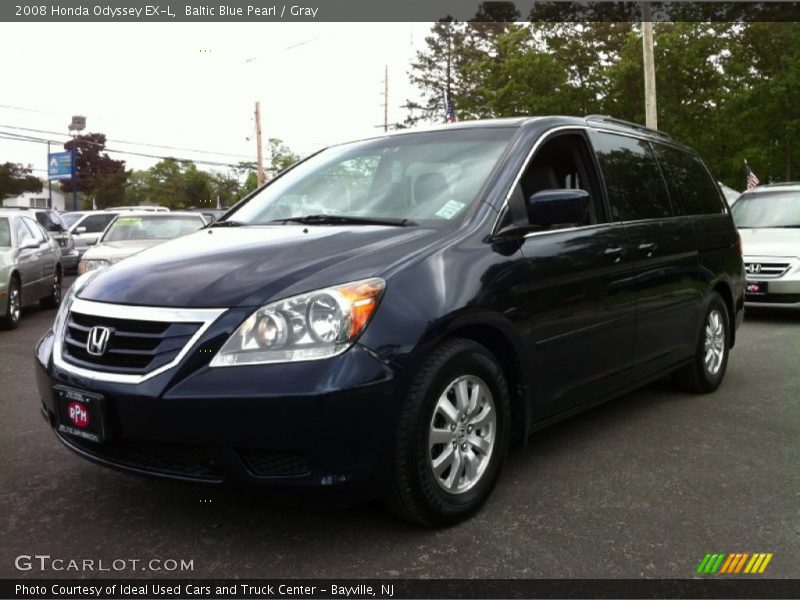 Baltic Blue Pearl / Gray 2008 Honda Odyssey EX-L