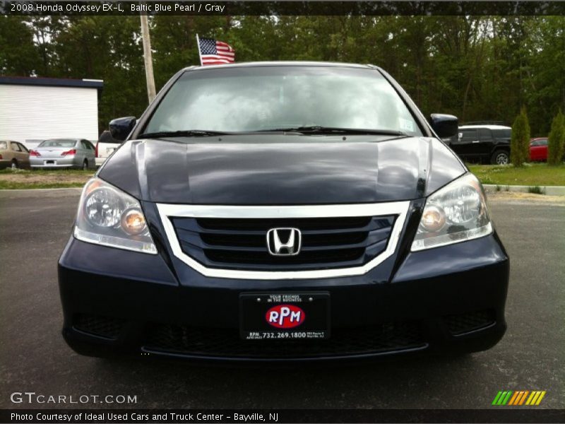 Baltic Blue Pearl / Gray 2008 Honda Odyssey EX-L