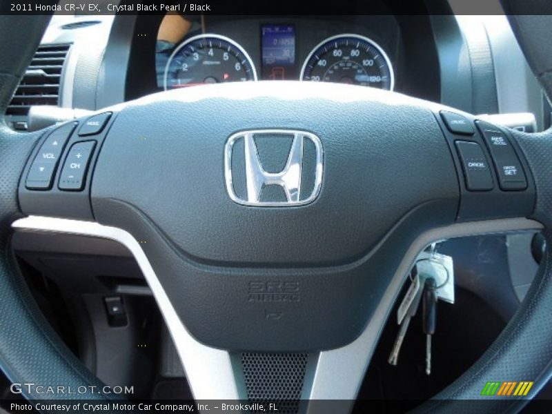 Crystal Black Pearl / Black 2011 Honda CR-V EX
