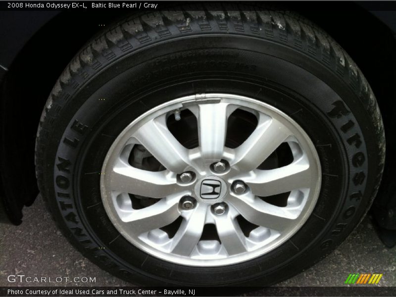 Baltic Blue Pearl / Gray 2008 Honda Odyssey EX-L