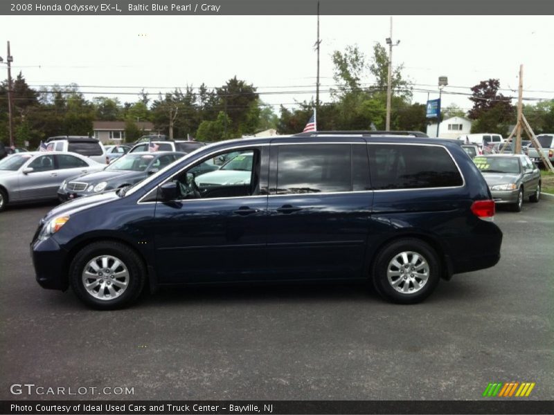 Baltic Blue Pearl / Gray 2008 Honda Odyssey EX-L