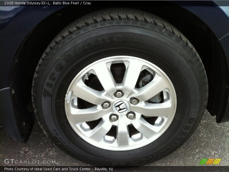 Baltic Blue Pearl / Gray 2008 Honda Odyssey EX-L