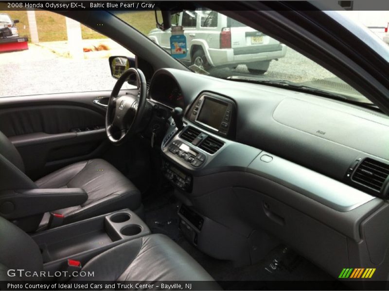 Baltic Blue Pearl / Gray 2008 Honda Odyssey EX-L