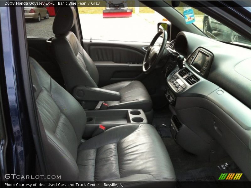 Baltic Blue Pearl / Gray 2008 Honda Odyssey EX-L