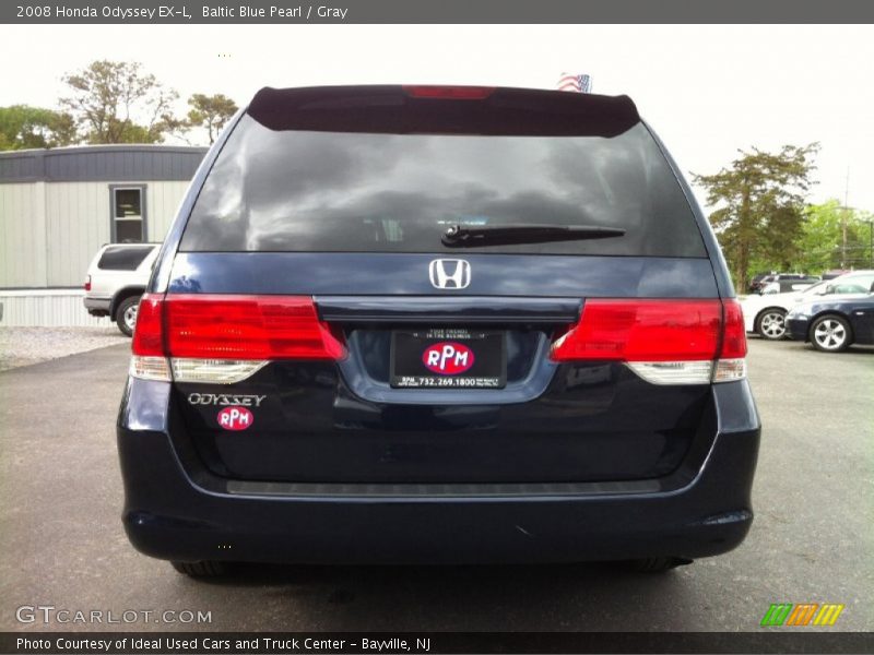 Baltic Blue Pearl / Gray 2008 Honda Odyssey EX-L