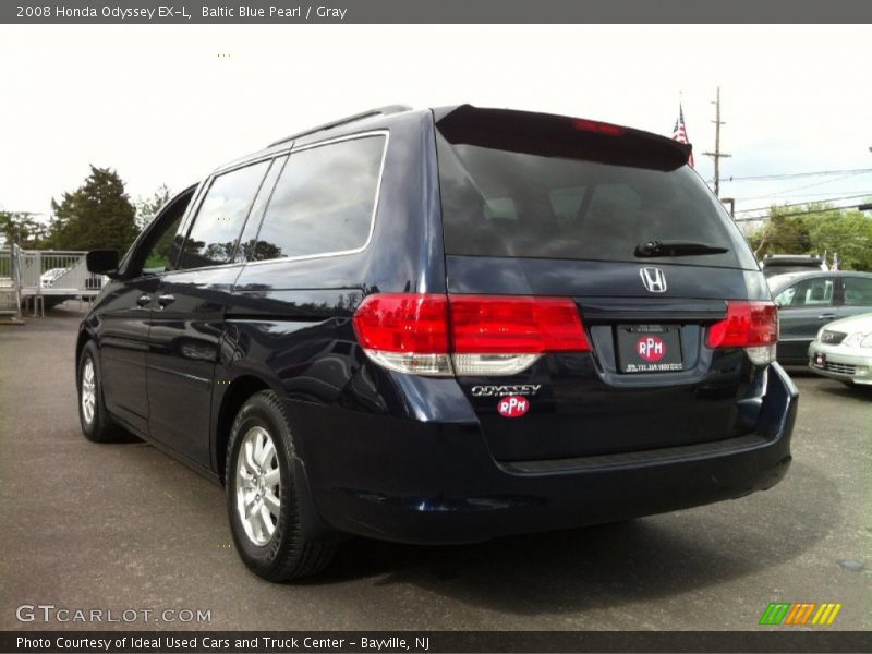 Baltic Blue Pearl / Gray 2008 Honda Odyssey EX-L
