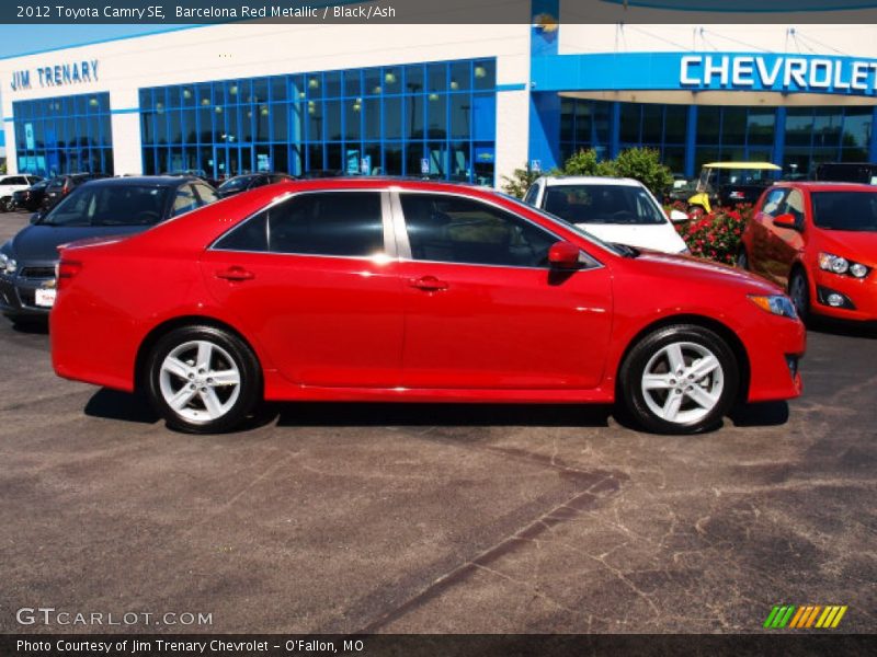 Barcelona Red Metallic / Black/Ash 2012 Toyota Camry SE