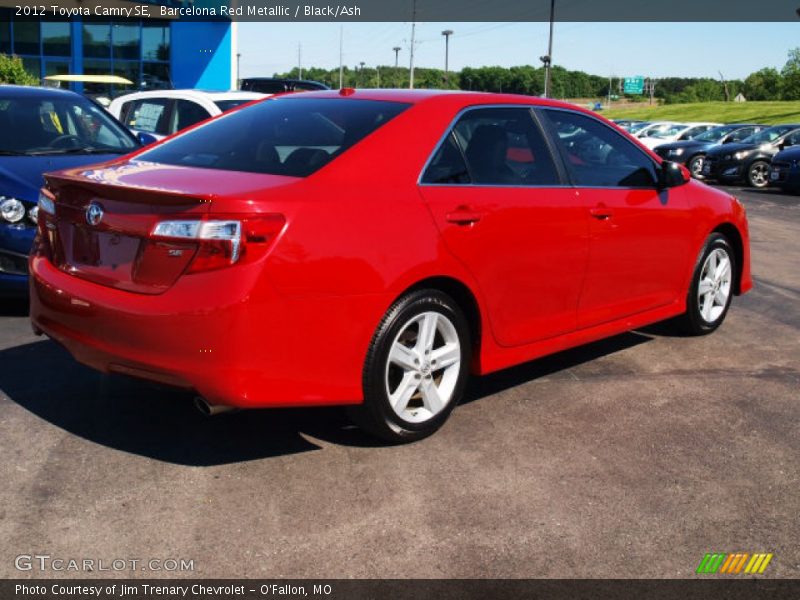 Barcelona Red Metallic / Black/Ash 2012 Toyota Camry SE