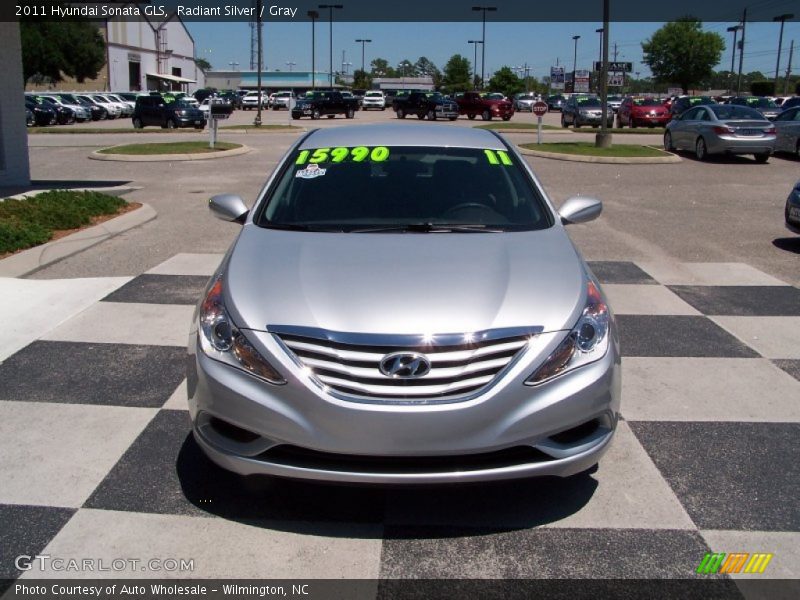 Radiant Silver / Gray 2011 Hyundai Sonata GLS