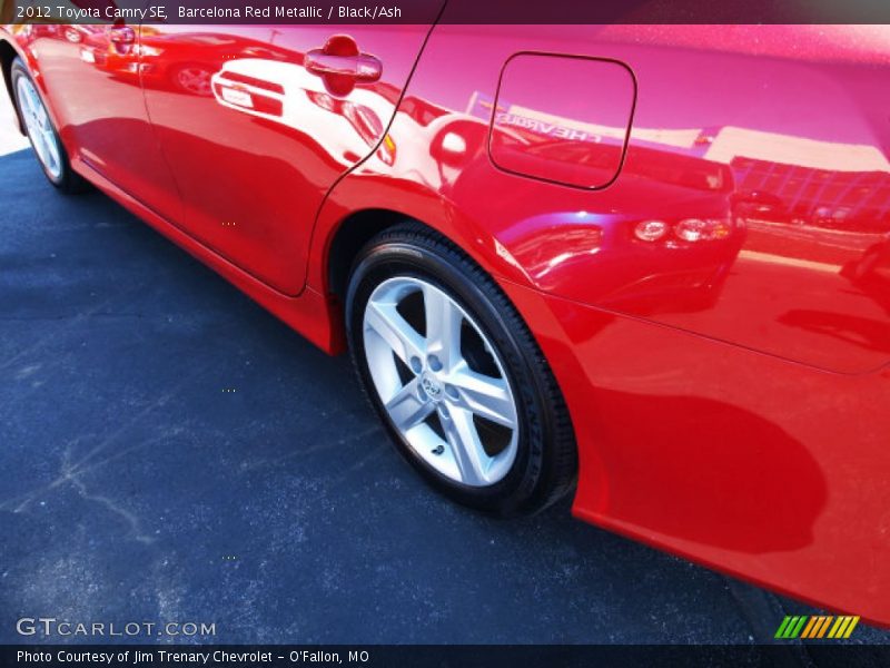Barcelona Red Metallic / Black/Ash 2012 Toyota Camry SE