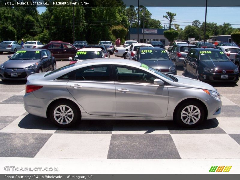 Radiant Silver / Gray 2011 Hyundai Sonata GLS