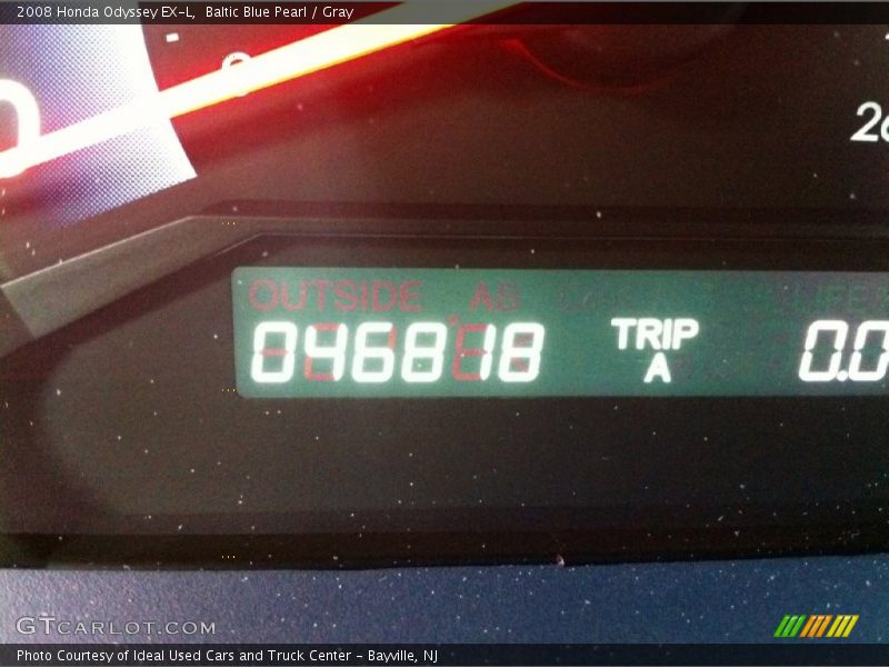 Baltic Blue Pearl / Gray 2008 Honda Odyssey EX-L