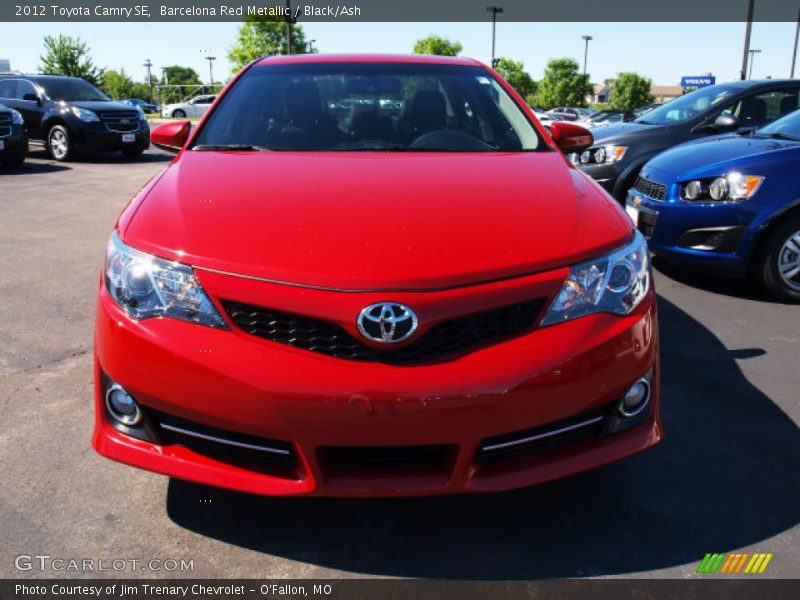 Barcelona Red Metallic / Black/Ash 2012 Toyota Camry SE