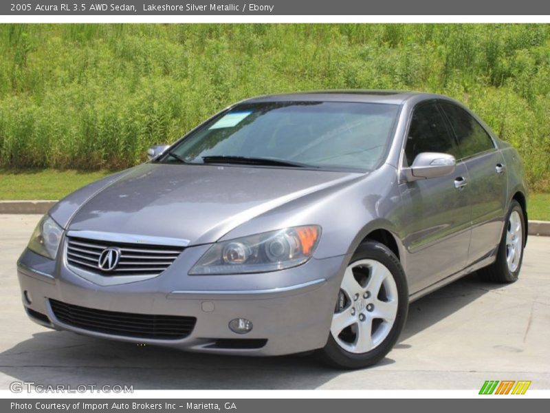 Lakeshore Silver Metallic / Ebony 2005 Acura RL 3.5 AWD Sedan