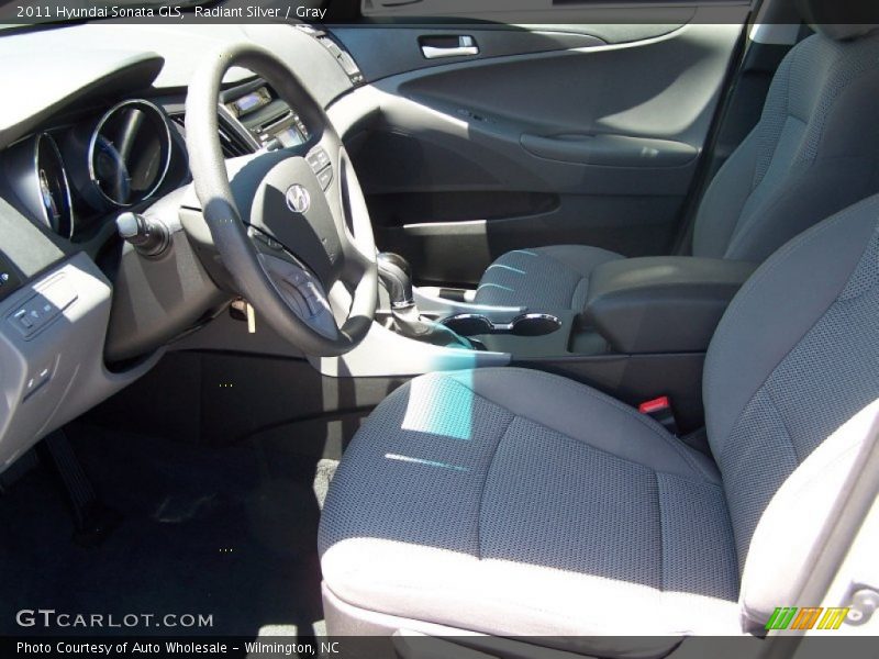 Radiant Silver / Gray 2011 Hyundai Sonata GLS