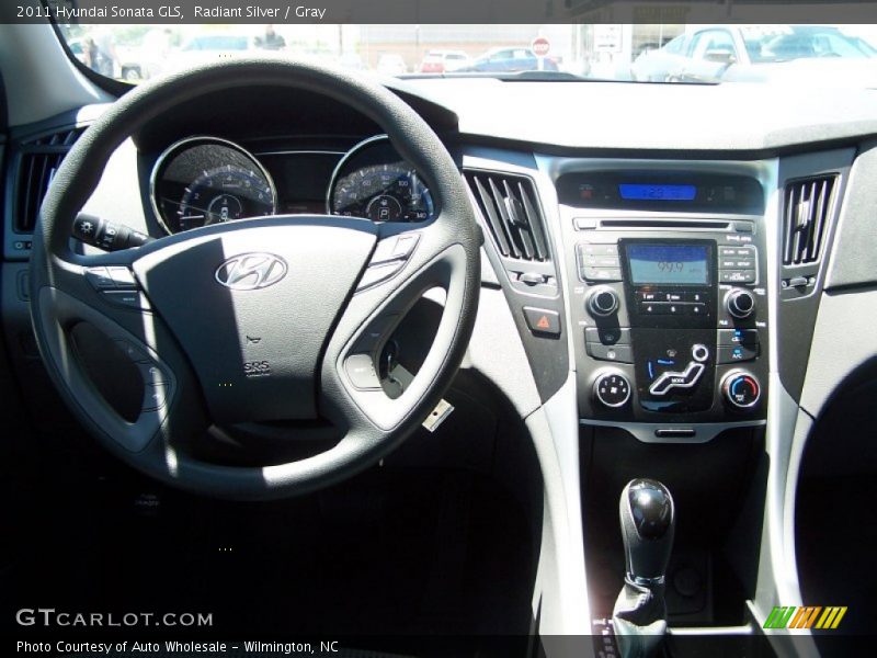 Radiant Silver / Gray 2011 Hyundai Sonata GLS