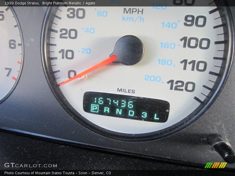 Bright Platinum Metallic / Agate 1999 Dodge Stratus