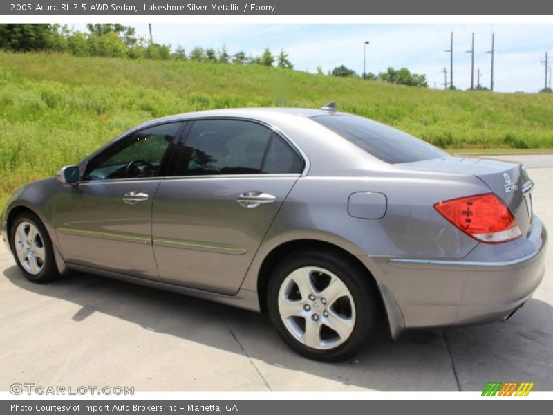 Lakeshore Silver Metallic / Ebony 2005 Acura RL 3.5 AWD Sedan