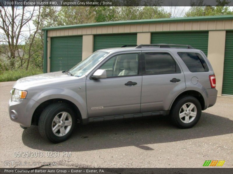 Tungsten Grey Metallic / Stone 2008 Ford Escape Hybrid 4WD