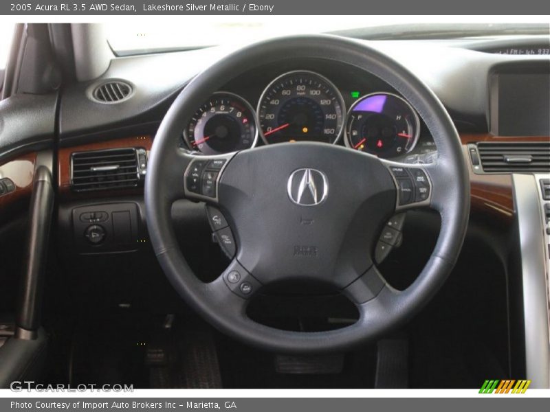 Lakeshore Silver Metallic / Ebony 2005 Acura RL 3.5 AWD Sedan