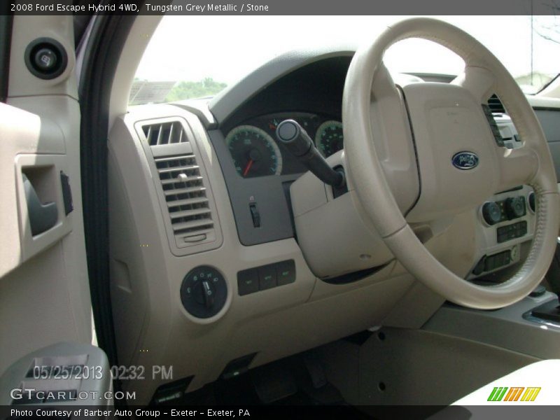 Tungsten Grey Metallic / Stone 2008 Ford Escape Hybrid 4WD