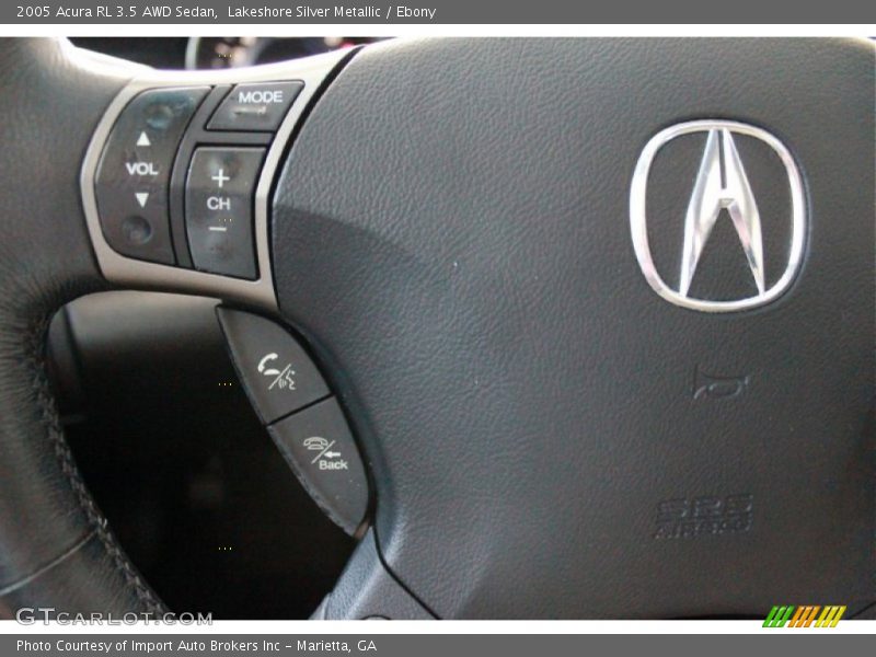 Lakeshore Silver Metallic / Ebony 2005 Acura RL 3.5 AWD Sedan