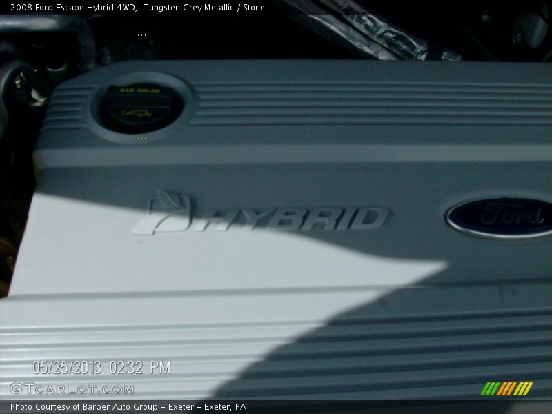 Tungsten Grey Metallic / Stone 2008 Ford Escape Hybrid 4WD