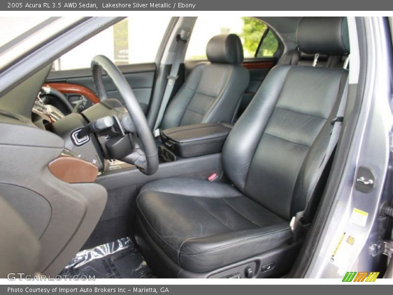 Lakeshore Silver Metallic / Ebony 2005 Acura RL 3.5 AWD Sedan