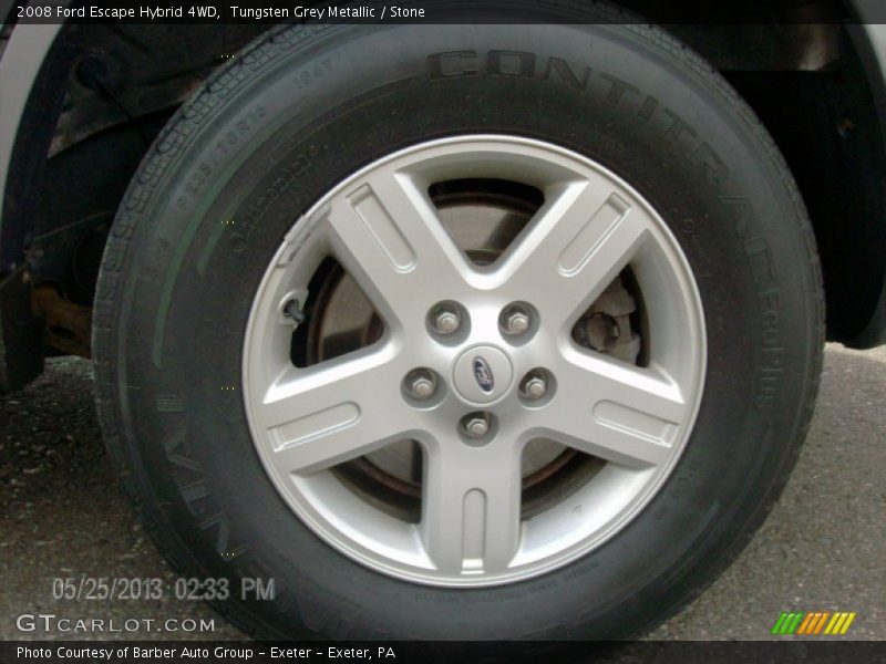 Tungsten Grey Metallic / Stone 2008 Ford Escape Hybrid 4WD