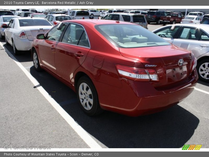 Barcelona Red Metallic / Ash Gray 2010 Toyota Camry LE