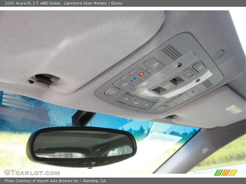 Lakeshore Silver Metallic / Ebony 2005 Acura RL 3.5 AWD Sedan
