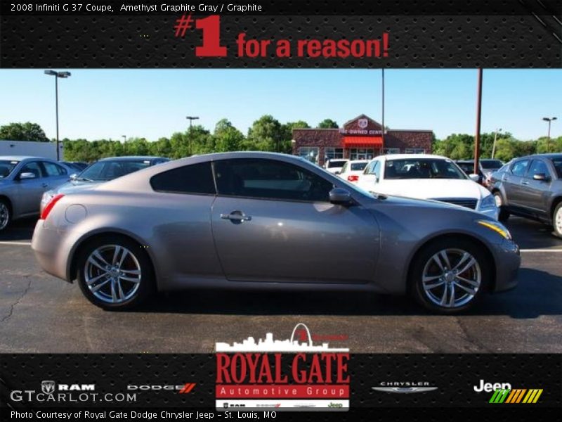 Amethyst Graphite Gray / Graphite 2008 Infiniti G 37 Coupe