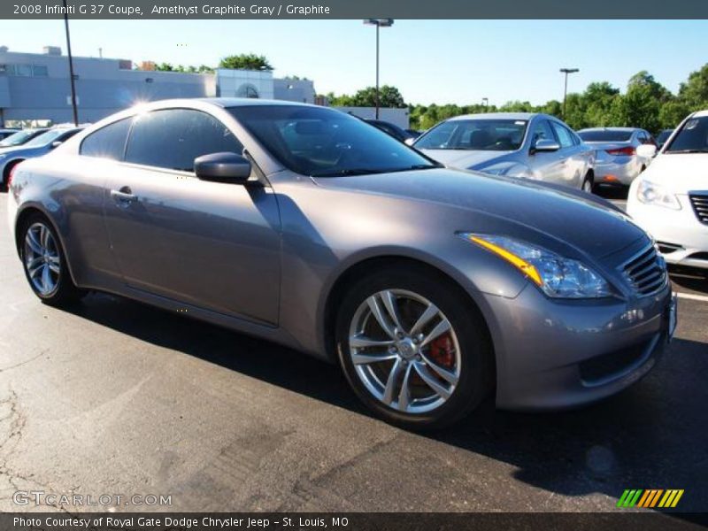 Amethyst Graphite Gray / Graphite 2008 Infiniti G 37 Coupe