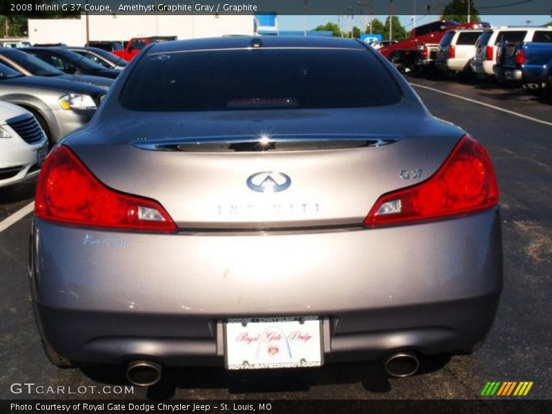 Amethyst Graphite Gray / Graphite 2008 Infiniti G 37 Coupe