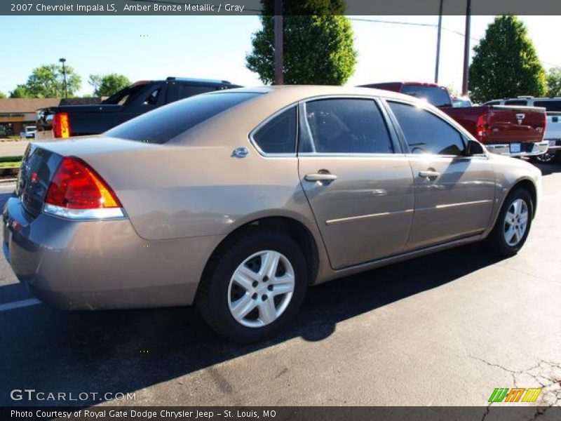 Amber Bronze Metallic / Gray 2007 Chevrolet Impala LS