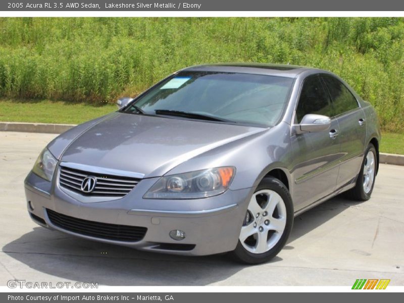 Lakeshore Silver Metallic / Ebony 2005 Acura RL 3.5 AWD Sedan