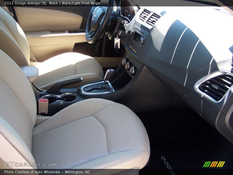 Black / Black/Light Frost Beige 2013 Dodge Avenger SE