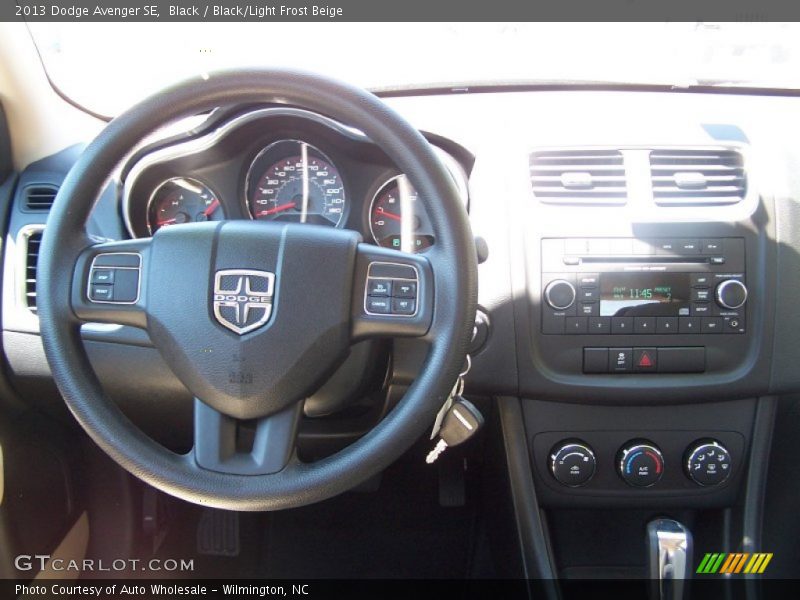 Black / Black/Light Frost Beige 2013 Dodge Avenger SE