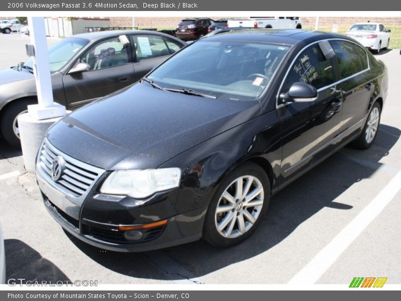 Deep Black / Black 2006 Volkswagen Passat 3.6 4Motion Sedan