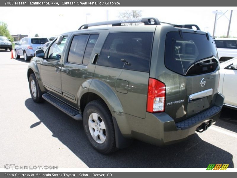 Canteen Green Metallic / Graphite 2005 Nissan Pathfinder SE 4x4