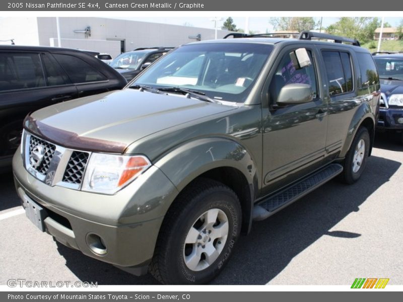 Canteen Green Metallic / Graphite 2005 Nissan Pathfinder SE 4x4