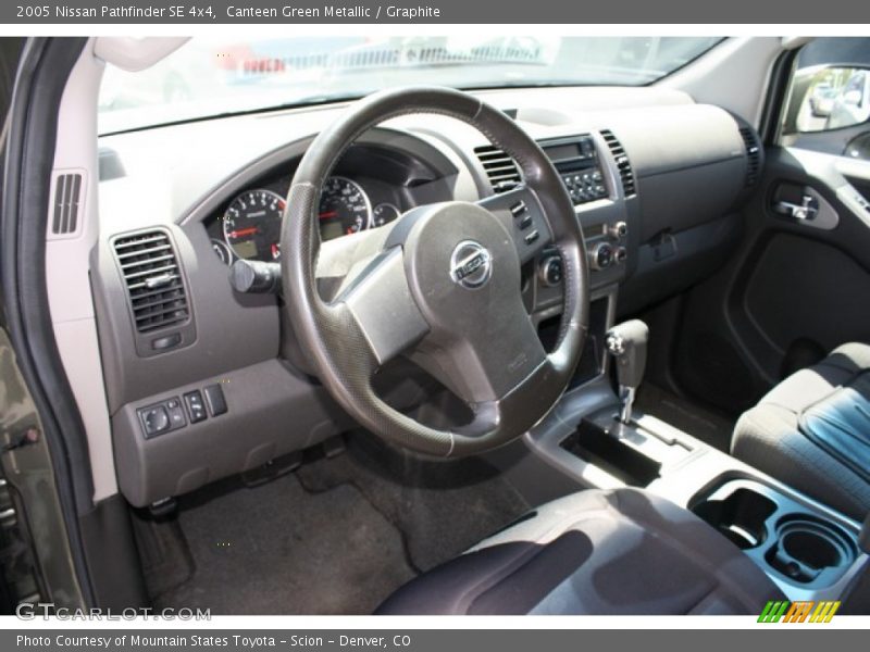 Canteen Green Metallic / Graphite 2005 Nissan Pathfinder SE 4x4