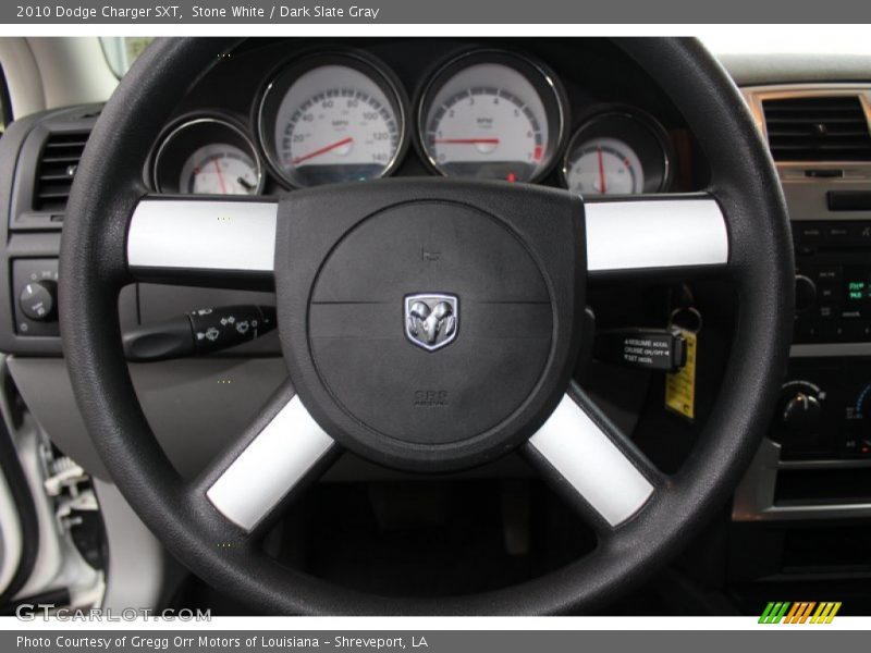 Stone White / Dark Slate Gray 2010 Dodge Charger SXT