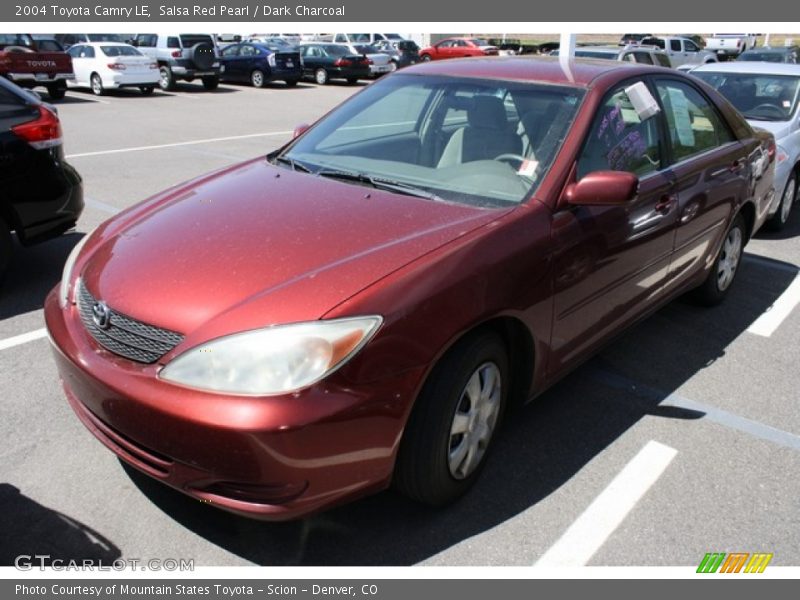 Salsa Red Pearl / Dark Charcoal 2004 Toyota Camry LE